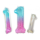 Foil balloon Digit 1, Space, 78 cm