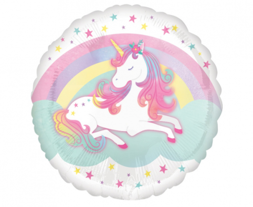Folijas balons RND Standard, Enchanted Unicorn, iepakots