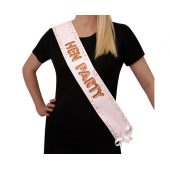 Hen Party Sash Glitz & Glamour, 4 Pcs