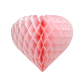 B&G Heart paper decoration, light pink, 26 cm
