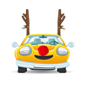Car deco, antler and nose