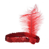 Headband with feather 