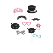Photo booth props Wedding, 10 elements