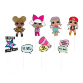 Photo booth props LOL SURPRISE, 8 pcs