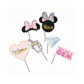 Photo boot props MINNIE PARTY GEM, 8 pcs