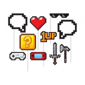 GAMING PARTY photo booth props, 10 pcs
