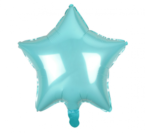 Folija balons Star, gaiši zils, 19&quot;