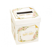Wedding wishes post box Geo Floral