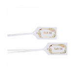 Small Luggage Tags Thank You Geo Floral, 10 Pcs.