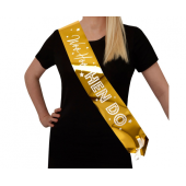 Paper hen party sashes Woo Hoo Hen Do, 4 pcs