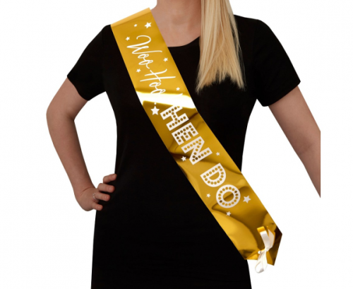 Paper hen party sashes Woo Hoo Hen Do, 4 pcs