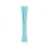 Papīra dzeršanas salmiņi SHAKE, piparmētru zaļas svītras, 8x252mm / 10 gab.