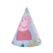 Svētku cepures Peppa Pig, 6 gab