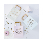 Party bags Hip Hip Hooray, pastel colours, 5 pcs