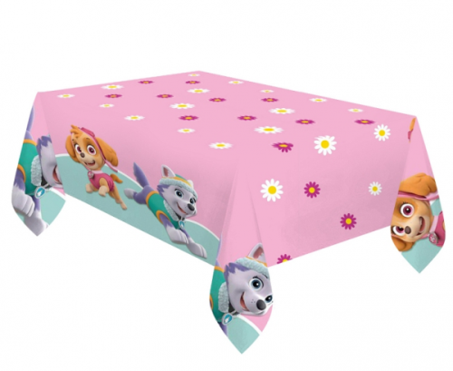 Plastic table cover Paw Patrol Skye and Everest, 120 x 180 cm, 1 pc