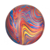 Folijas balons ORBZ Marblez - krāsaina bumba