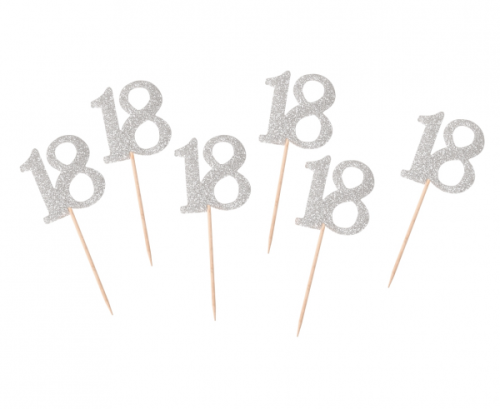 B&C Picks 18, silver, 6 pcs