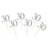 B&C Picks 30, silver, 6 pcs