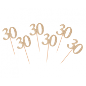 B&C Picks 30, gold, 6 pcs