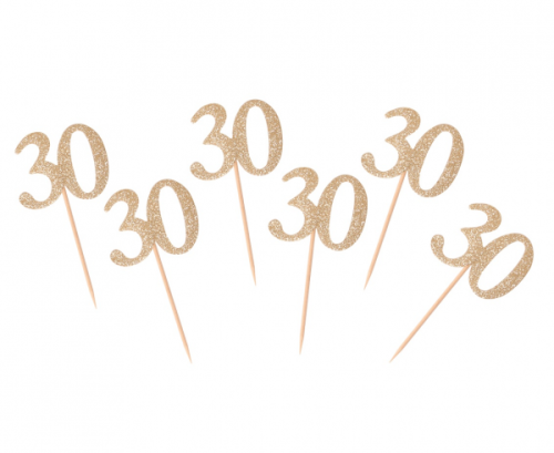 B&C Picks 30, gold, 6 pcs