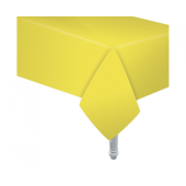 Paper tablecloth yellow, size 132 x 183 cm