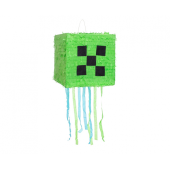 Green Pixel pinata, size 28x28x28cm
