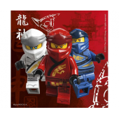 Lego Ninjago papīra salvetes, 33x33 cm, 20 gab