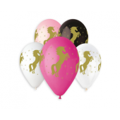 Premium helium balloons Gold Unicorn 13