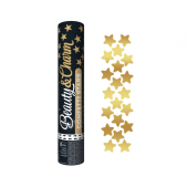 Confetti cannon Gold Stars (3 cm), 30 cm
