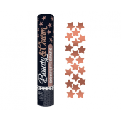 Confetti cannon Rose Gold Stars, 30 cm