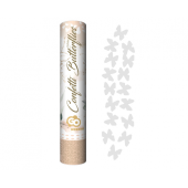 Confetti cannon White Butterflies, 30 cm