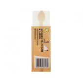 Eco-friendly collection - wooden tea spoon with napkin, 1 set