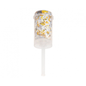 Confetti Push Popper, gold / silver