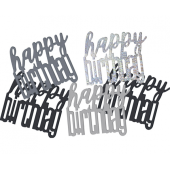 Confetti Glitz Happy Birthday, black, 142 g