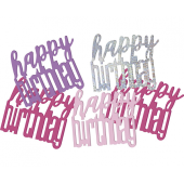 Confetti Glitz Happy Birthday, pink, 142 g