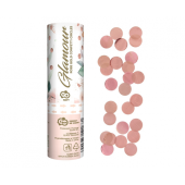 Confetti Cannon Glamour, rose gold metallic foil circles,15 cm