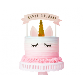 Unicorn cake paper decoration