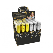 Canon confetti gold and silver, size 20 cm, 24 pcs