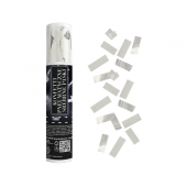 Confetti Cannon - silver stripes / 20 cm