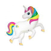 Foil balloon 24" FX- Rainbow Unicorn