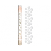 Confetti Cannon Rose Petals, textile, white / 60 cm