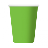 Paper cups, solid colour pistachio, 270 ml / 6 pcs
