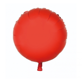 Folijas balons &quot;Round&quot;, sarkans, 18&quot;