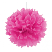 Decorative magenta pompon, diameter 40 cm