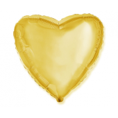 Folijas balons JUMBO FX- Sirds, zelta