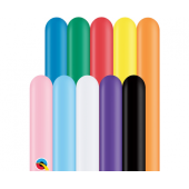 Modelling balloon QL 260, classic pastels assorted / 100 pcs.