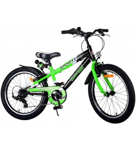 Divriteņu velosipēds 20 collas Sportivo (7 pārnesumi, 2 rokas bremzes, uz 85% salikts) (6-8 gadiem) VOL22116
