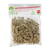 Koka kauliņi ar burtiem verami (300gab) LENA 4+ L32005