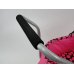 Leļļu rati, ar volāniem (tumši rozā ar melnu, ar lieliem ritenīšiem), augstums 67cm 534070