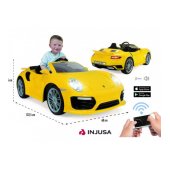 Аккумуляторная 1-местная детская машина Porsche 911 turbo s 6V радиоуправление с 3-6 лет I-7182 Испания